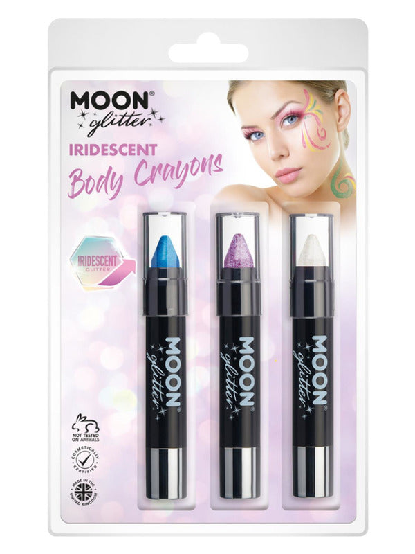 Moon Glitter Iridescent Body Crayons, Dress Loud