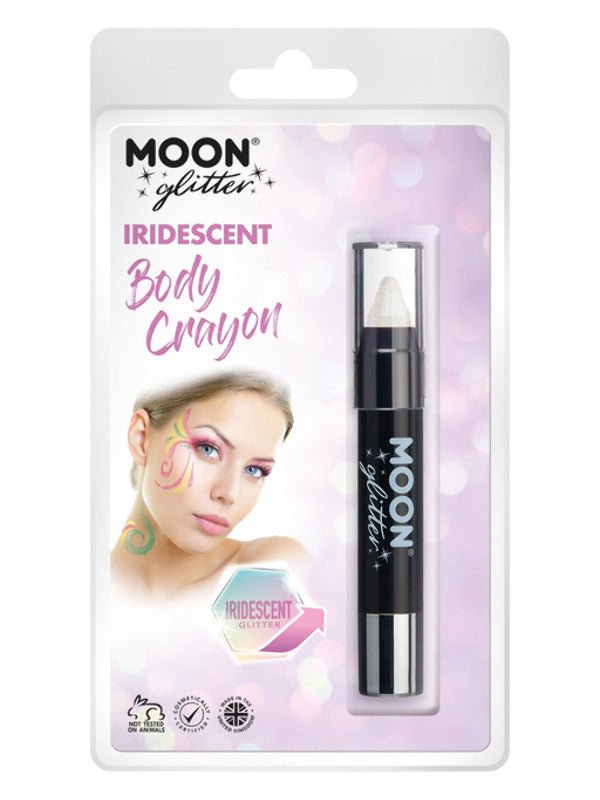 Moon Glitter Iridescent Body Crayons, White Dress Loud