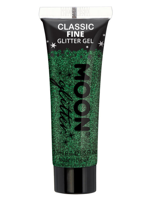 Moon Glitter Classic Fine Glitter Gel, Green Dress Loud