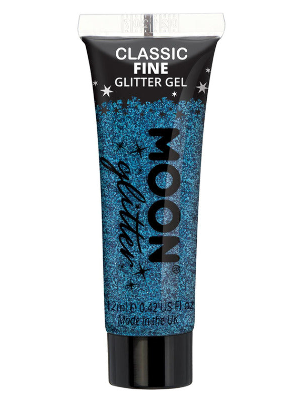 Moon Glitter Classic Fine Glitter Gel, Blue Dress Loud