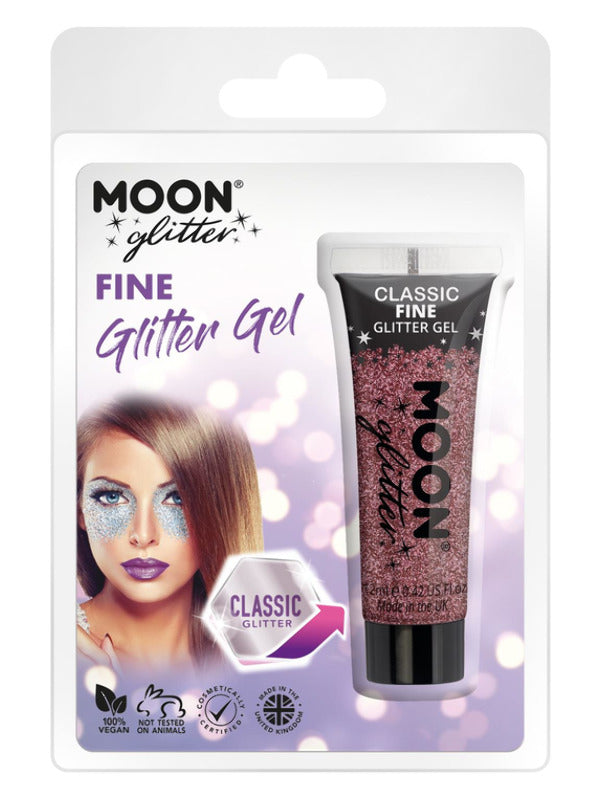 Moon Glitter Classic Fine Glitter Gel, Pink Dress Loud