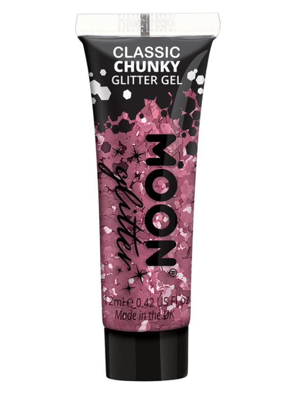 Moon Glitter Classic Chunky Glitter Gel, Pink Dress Loud