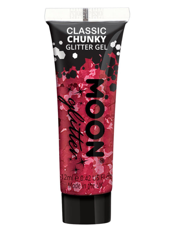 Moon Glitter Classic Chunky Glitter Gel, Red Dress Loud