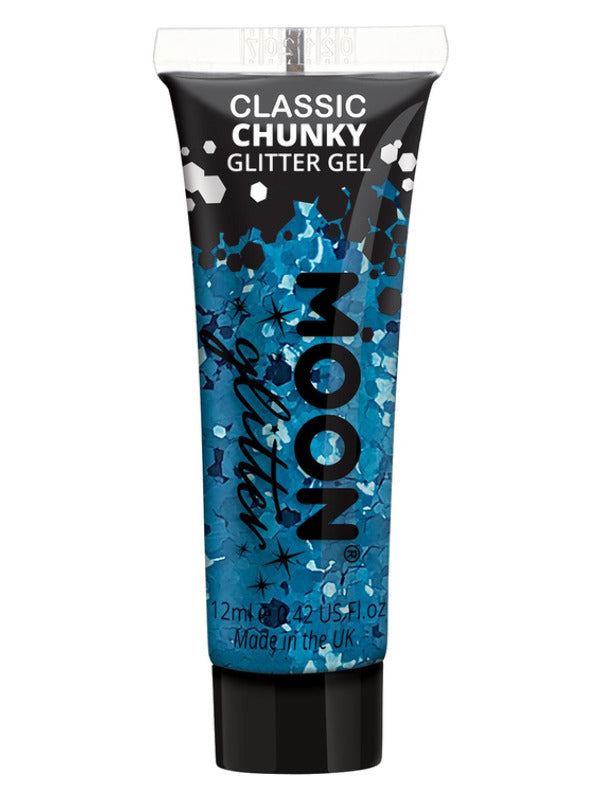 Moon Glitter Classic Chunky Glitter Gel, Blue Dress Loud