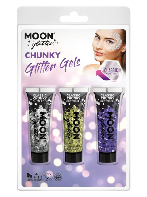 Moon Glitter Classic Chunky Glitter Gel, Dress Loud