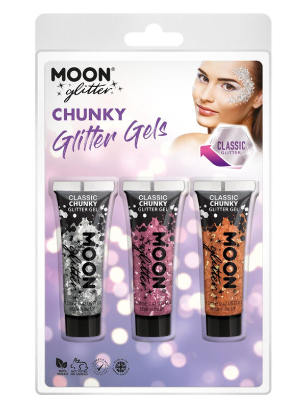 Moon Glitter Classic Chunky Glitter Gel, Dress Loud