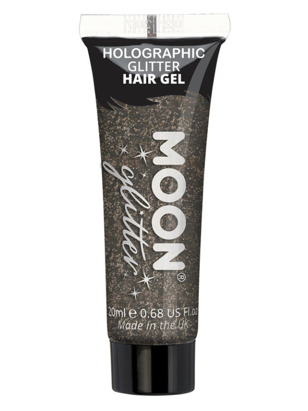 Moon Glitter Holographic Glitter Hair Gel, Black Dress Loud