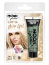 Moon Glitter Holographic Glitter Hair Gel, Green