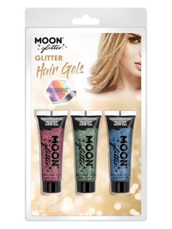 Moon Glitter Holographic Glitter Hair Gel, Dress Loud