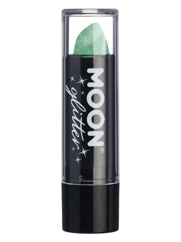 Moon Glitter Iridescent Glitter Lipstick, Green Dress Loud