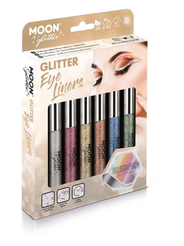 Moon Glitter Holographic Glitter Eye Liner, Assort Dress Loud