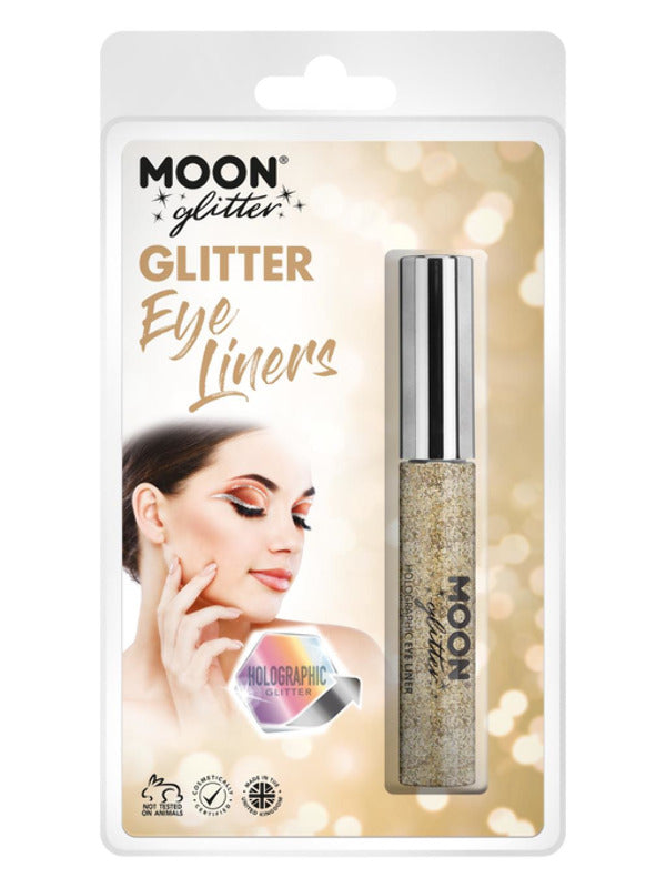 Moon Glitter Holographic Glitter Eye Liner, Gold Dress Loud