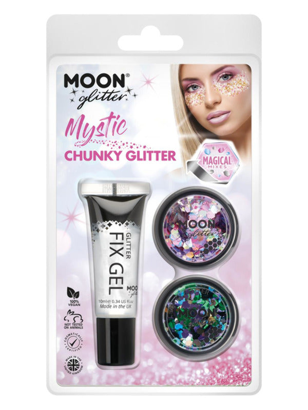 Moon Glitter Mystic Chunky Glitter, Clamshell Dress Loud