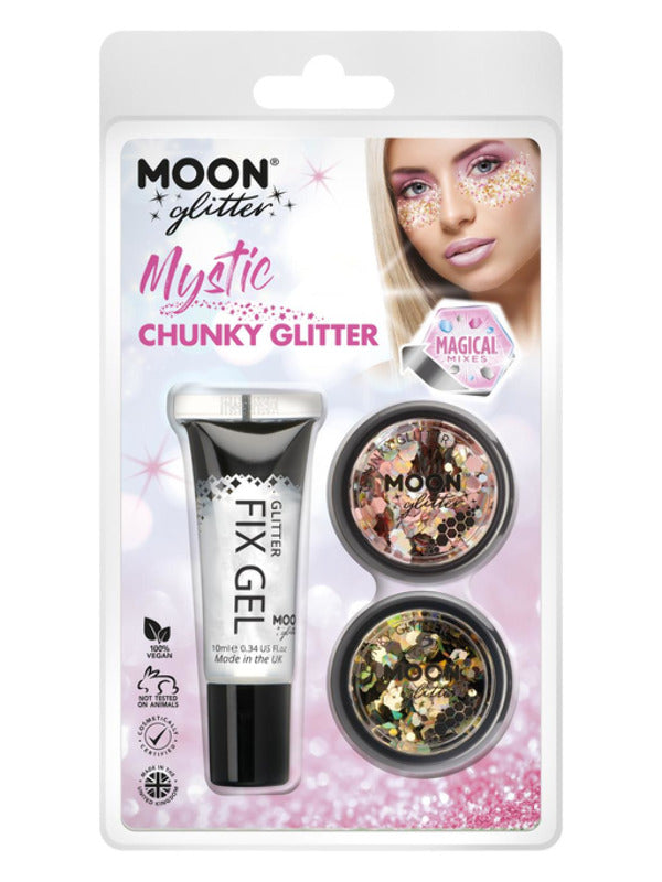 Moon Glitter Mystic Chunky Glitter, Clamshell Dress Loud