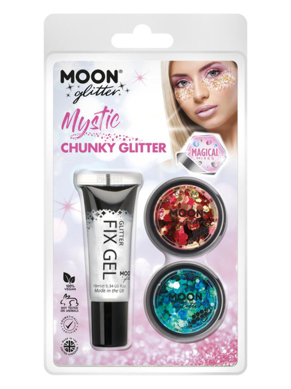 Moon Glitter Mystic Chunky Glitter, Clamshell Dress Loud