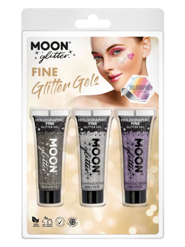 Moon Glitter Holographic Fine Glitter Gel, Dress Loud