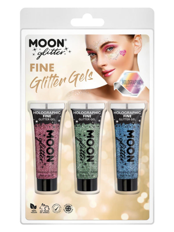 Moon Glitter Holographic Fine Glitter Gel, Dress Loud