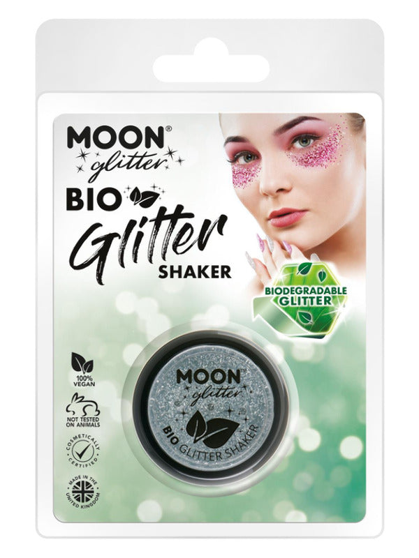 Moon Glitter Bio Glitter Shakers, Silver Dress Loud