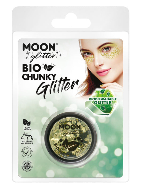 Moon Glitter Bio Chunky Glitter, Gold Dress Loud