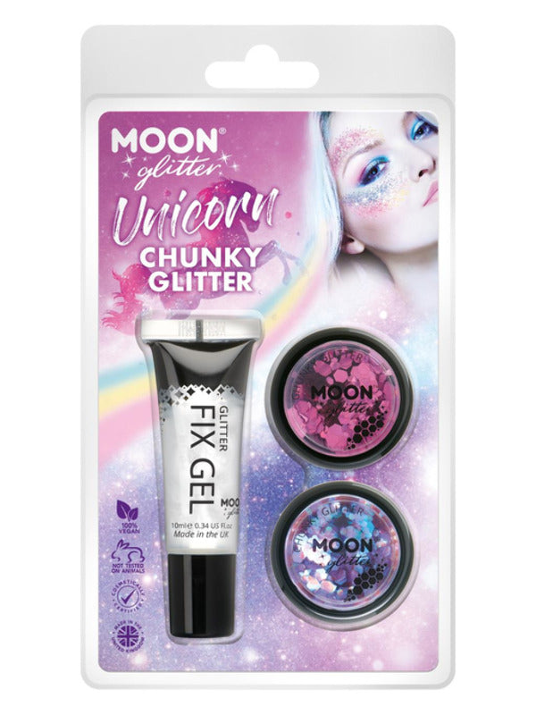 Moon Glitter Themed Clamshells, Pink Dress Loud
