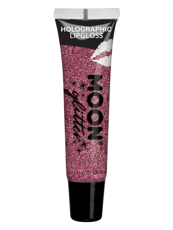 Moon Glitter Holographic Glitter Lipgloss, Pink Dress Loud