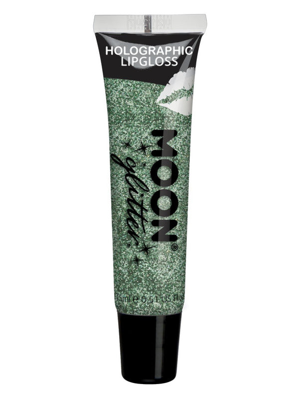 Moon Glitter Holographic Glitter Lipgloss, Green Dress Loud