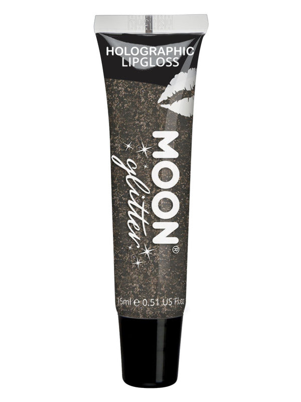 Moon Glitter Holographic Glitter Lipgloss, Black Dress Loud