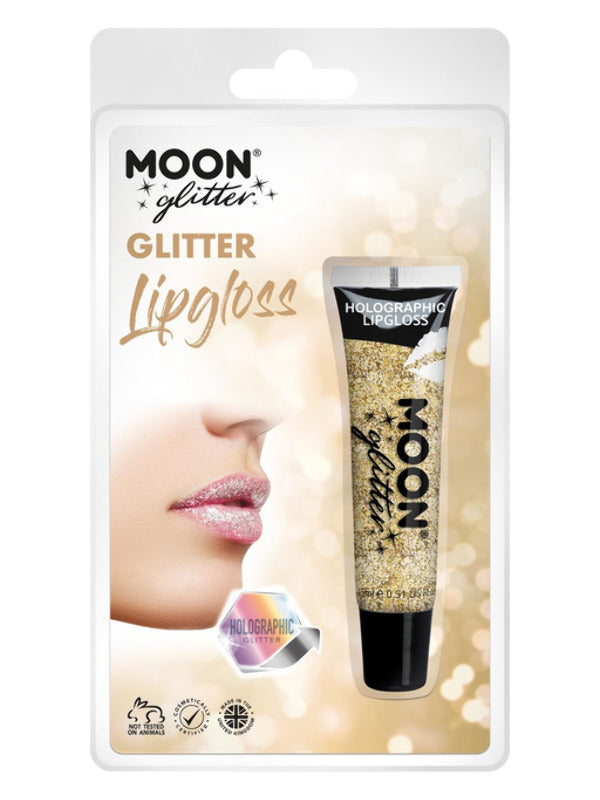 Moon Glitter Holographic Glitter Lipgloss, Gold Dress Loud