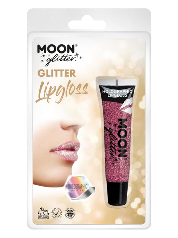 Moon Glitter Holographic Glitter Lipgloss, Pink Dress Loud
