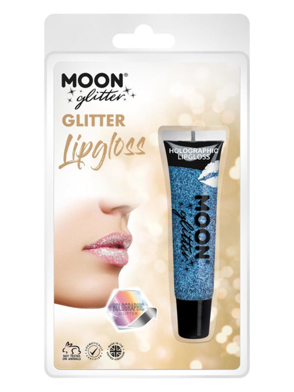 Moon Glitter Holographic Glitter Lipgloss, Blue Dress Loud