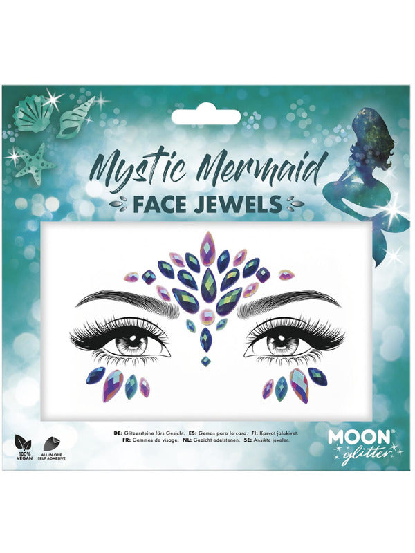 Moon Glitter Face Jewels, Mystic Mermaid Dress Loud
