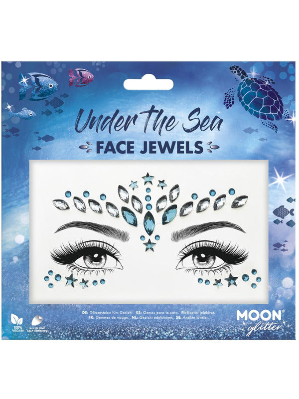 Moon Glitter Face Jewels, Under The Sea Dress Loud