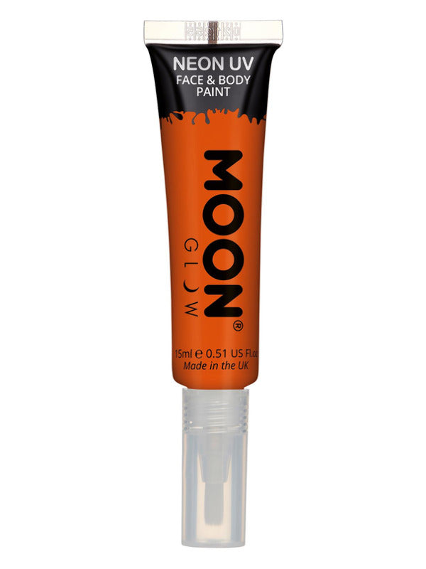 Moon Glow Intense Neon UV Face Paint, Orange Dress Loud