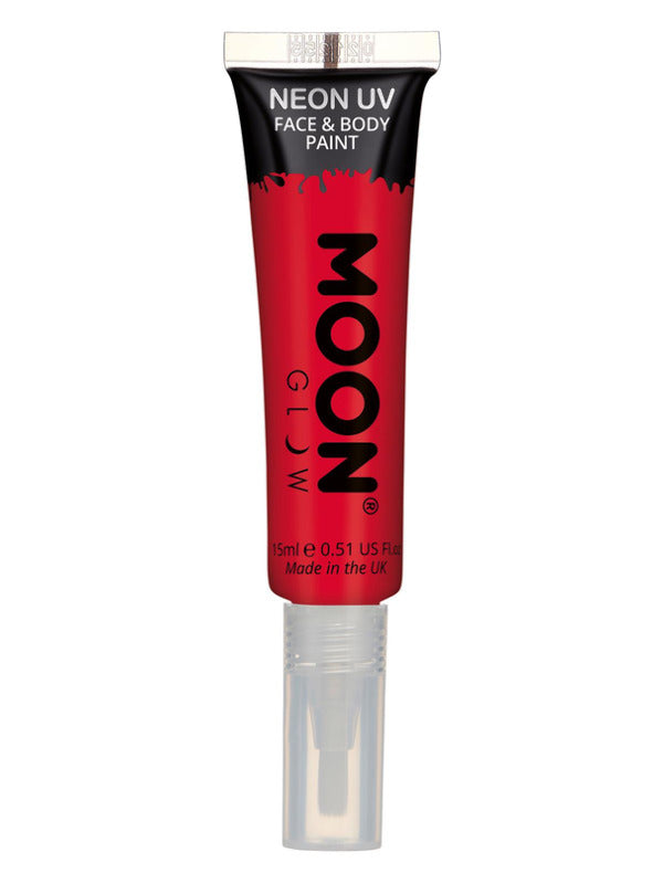 Moon Glow Intense Neon UV Face Paint, Red Dress Loud