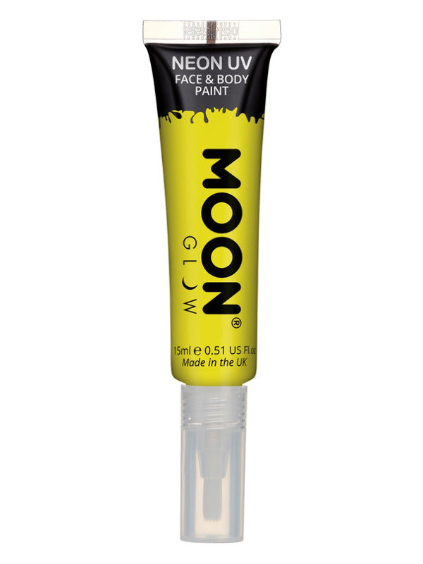 Moon Glow Intense Neon UV Face Paint, Yellow Dress Loud