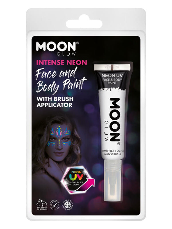 Moon Glow Intense Neon UV Face Paint, White Dress Loud