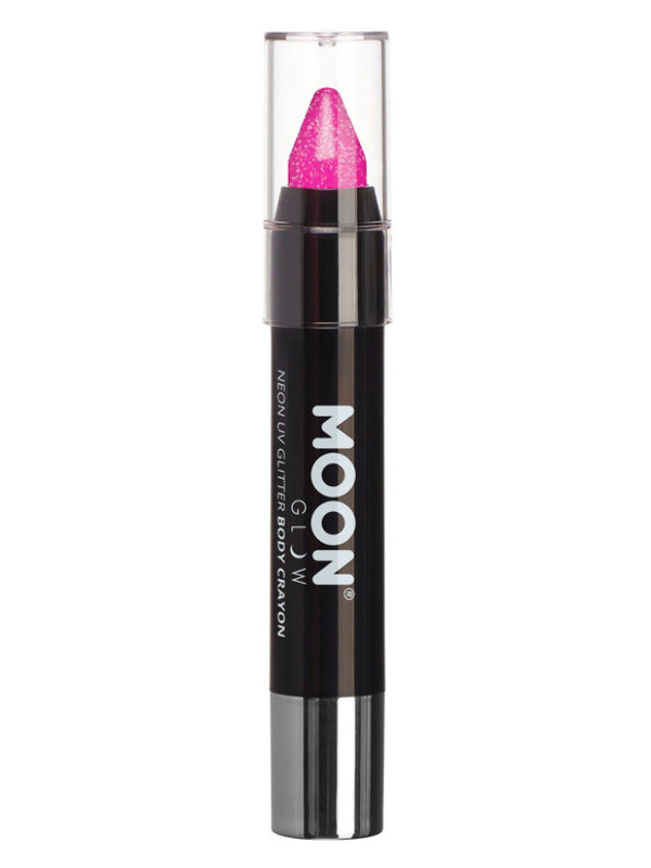 Moon Glow - Neon UV Glitter Body Crayons, Magenta Dress Loud