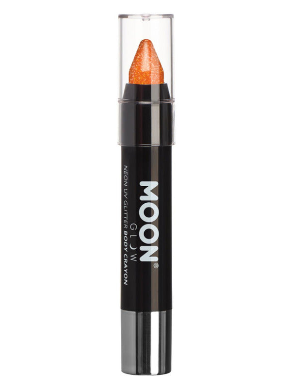 Moon Glow - Neon UV Glitter Body Crayons, Orange Dress Loud