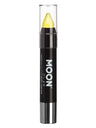 Moon Glow - Neon UV Glitter Body Crayons, Yellow
