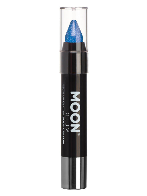 Moon Glow - Neon UV Glitter Body Crayons, Blue Dress Loud