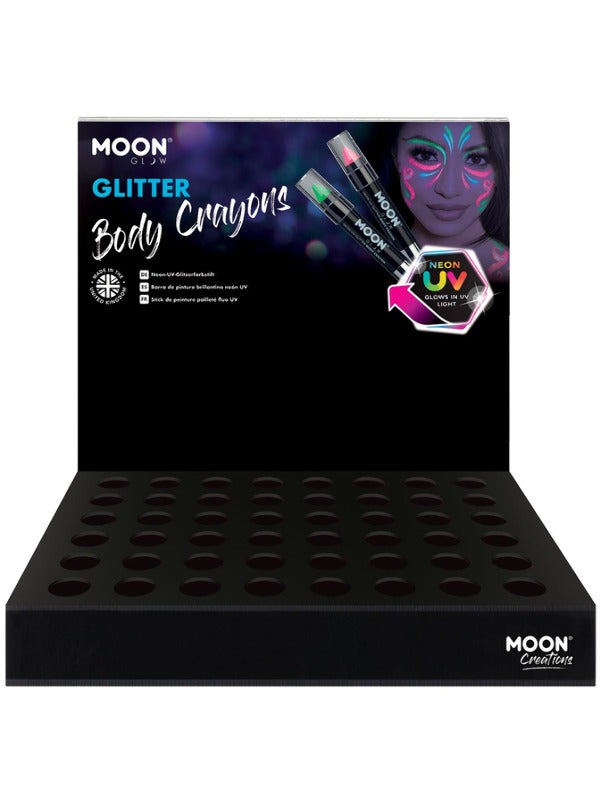 Moon Glow - Neon UV Glitter Body Crayons, Dress Loud