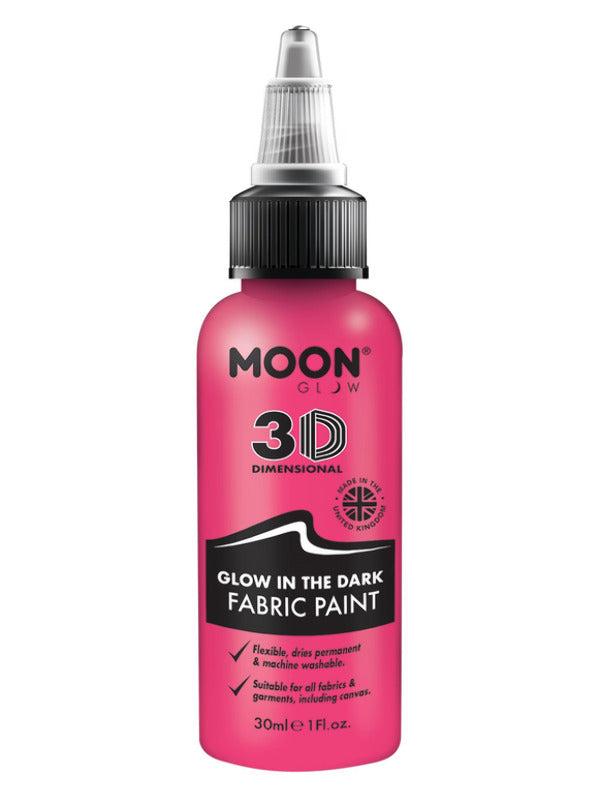 Moon Glow - Glow in the Dark Fabric Paint, Pink Dress Loud