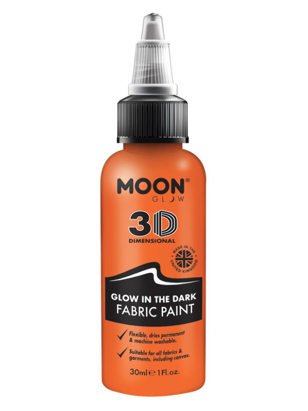 Moon Glow - Glow in the Dark Fabric Paint, Orange Dress Loud