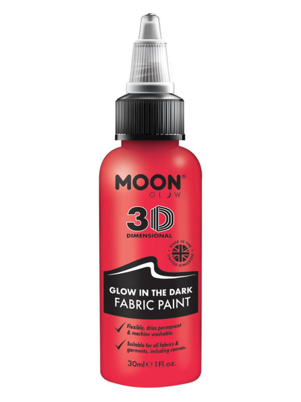 Moon Glow - Glow in the Dark Fabric Paint, Red Dress Loud