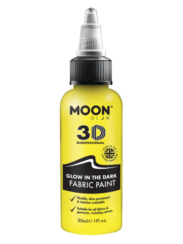 Moon Glow - Glow in the Dark Fabric Paint, Yellow Dress Loud