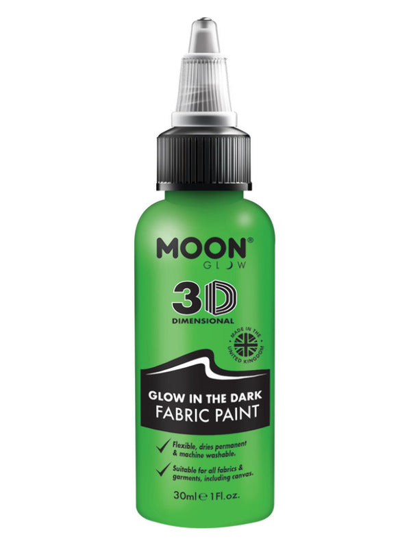 Moon Glow - Glow in the Dark Fabric Paint, Green Dress Loud