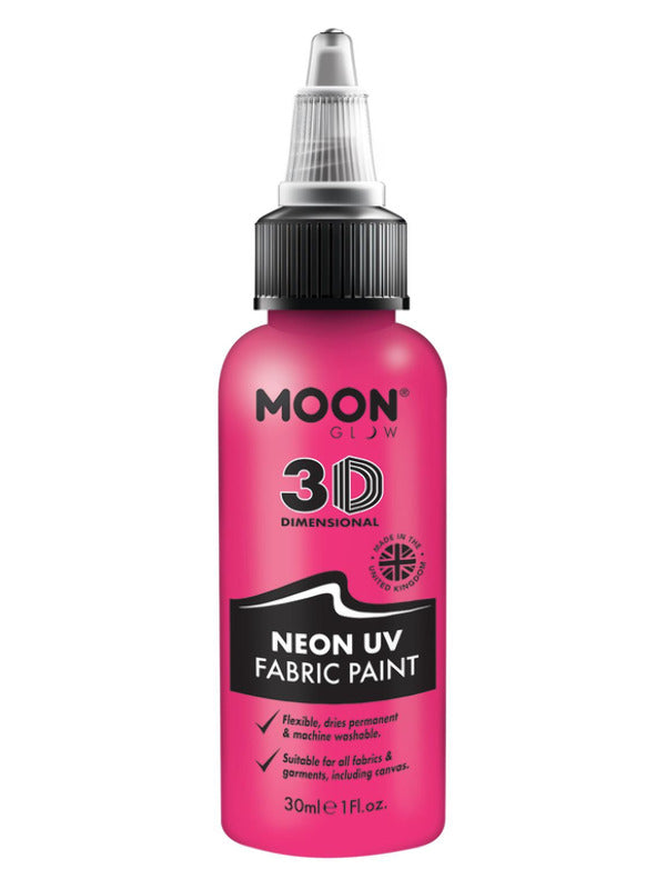 Moon Glow - Neon UV Intense Fabric Paint, Pink Dress Loud