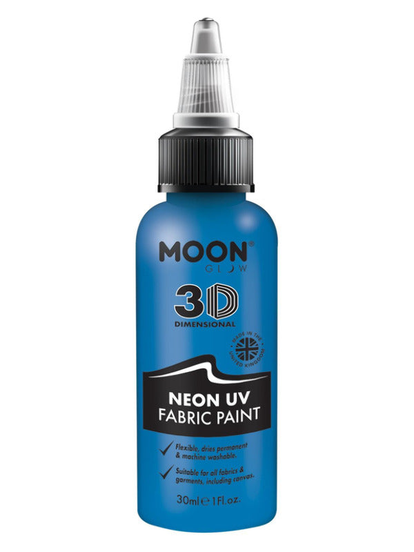 Moon Glow - Neon UV Intense Fabric Paint, Blue Dress Loud