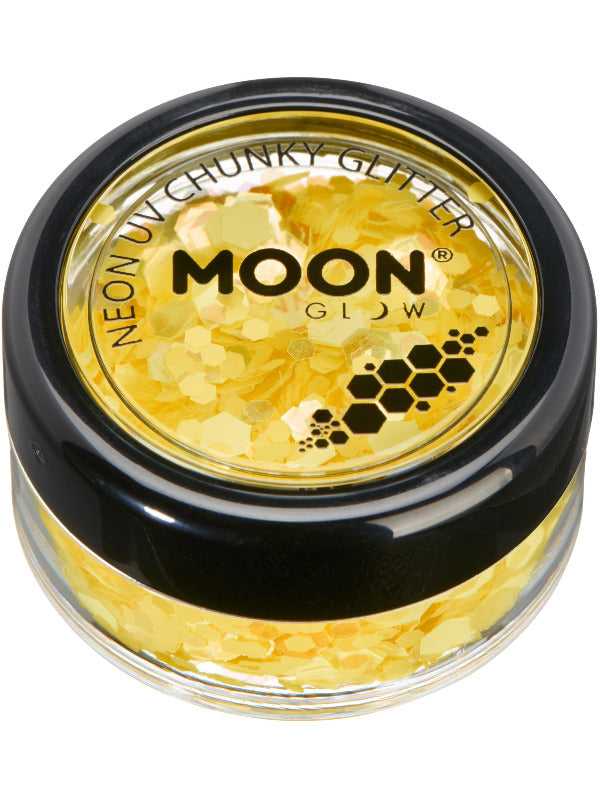 Moon Glow - Neon UV Chunky Glitter Dress Loud