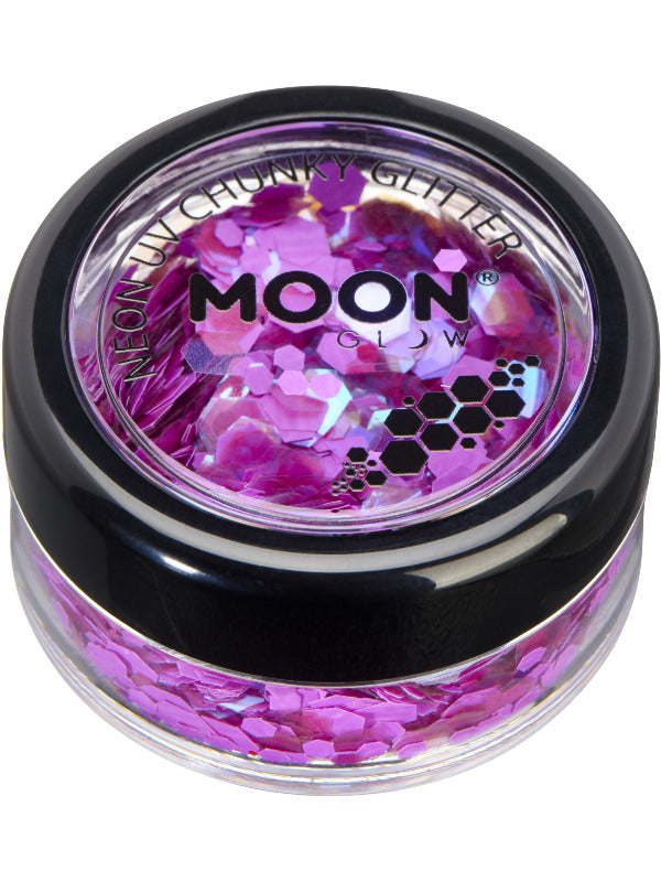 Moon Glow - Neon UV Chunky Glitter, Purple Dress Loud